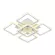 Потолочная светодиодная люстра Escada Square 10220/5LED 98W