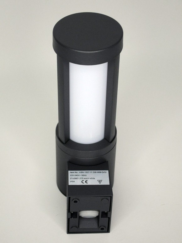 Уличный настенный светильник Elvan PJ-1507/1-11.5W-WW-Gr