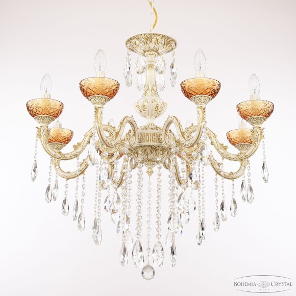Подвесная люстра Bohemia Ivele Crystal AL79101/8/250 B WMG P Amber/M-1F