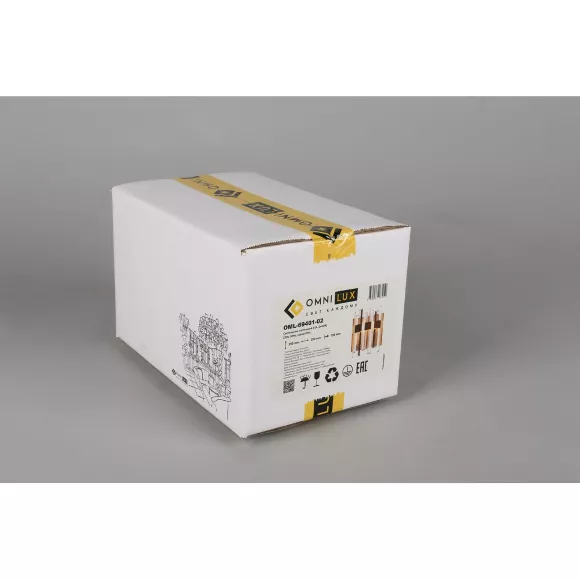 Настенный светильник Omnilux Oriolo OML-69401-02, Бронза, Прозрачный, Металл, упаковка