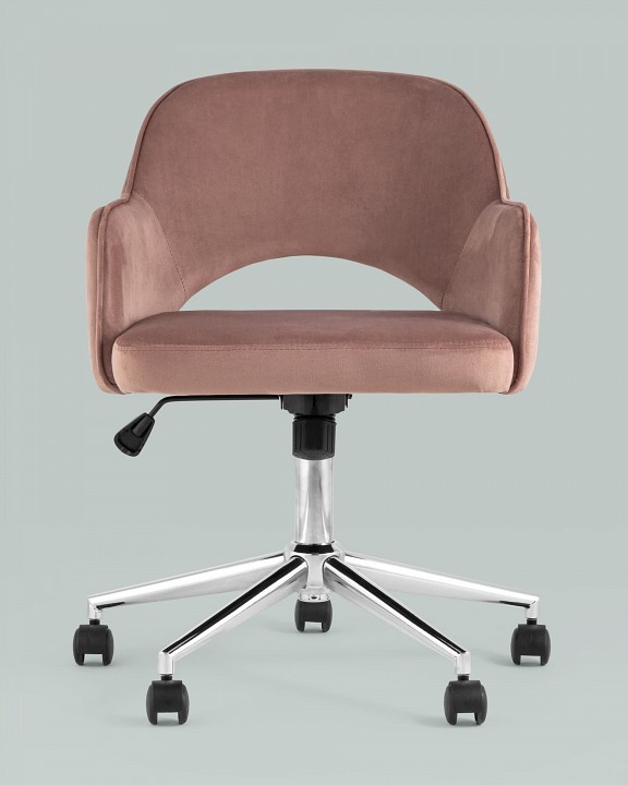 Кресло компьютерное Кларк SGR_CLARKSON-PINK-CHROME