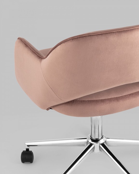 Кресло компьютерное Кларк SGR_CLARKSON-PINK-CHROME