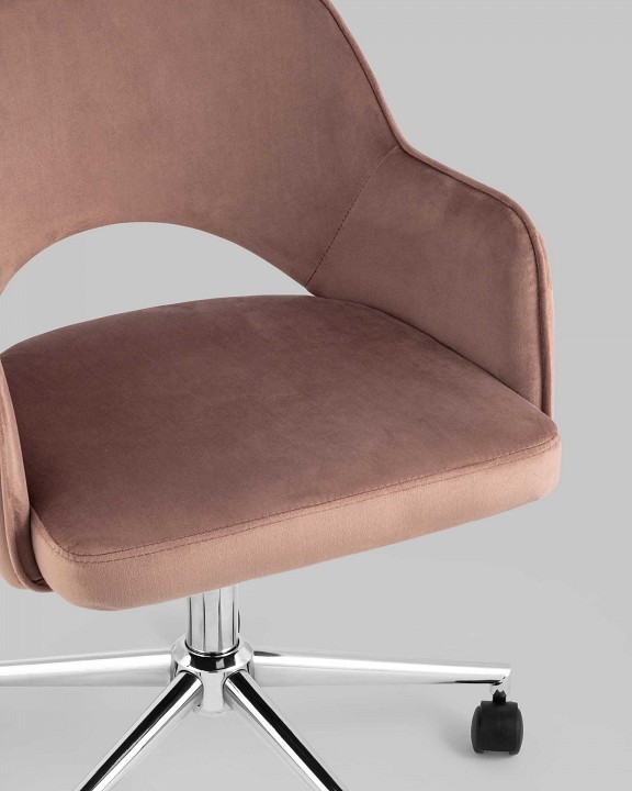 Кресло компьютерное Кларк SGR_CLARKSON-PINK-CHROME