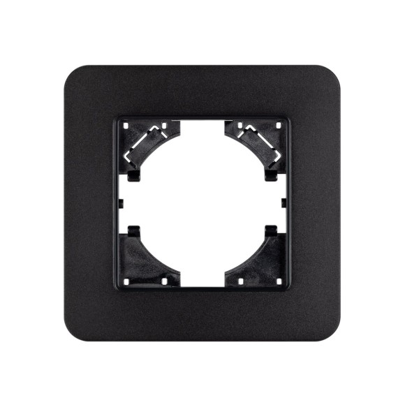 Рамка алюминиевая на 1 пост Arlight FRM-AKIRY-SFAL-1-BK 049685