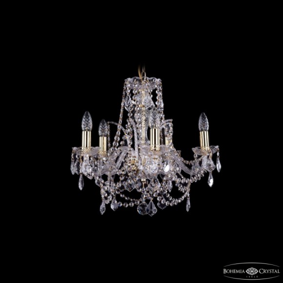 Подвесная люстра Bohemia Ivele Crystal 1411/5/160 G Leafs