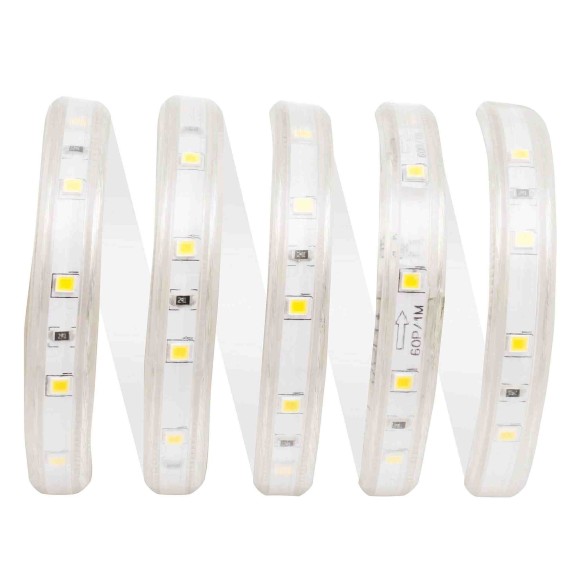 Комплект светодиодной ленты Apeyron 220В 4,8Вт/м smd3528/2835 60д/м IP65 300Лм/м 5м 6000К (сетевой шнур, заглушка, крепежи) 10-04