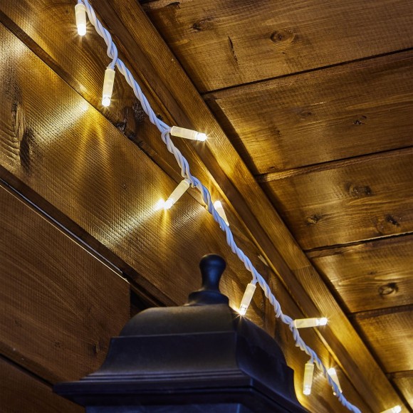 Гирлянда без вилки статическое свечение соединяемая Uniel ULD-F90PRO S10M-100/SWK WW UL-00013242