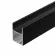 Профиль Arlight SL-LINE-4970-2000 BLACK (BY) (Алюминий) 062513, Черный, Россия, вид сбоку