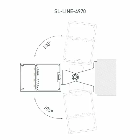 Профиль Arlight SL-LINE-4970-2000 BLACK (BY) (Алюминий) 062513, Черный