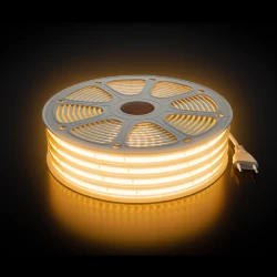 Комплект светодиодной ленты Apeyron 220В 10Вт/м, 600лм/м, 3000К (т/б), SMD2835, 120д/м, 15м, IP65 10-143 (сетевой шнур, заглушка - 1шт, крепеж - 15шт)