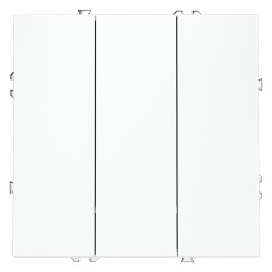 Выключатель трехклавишный Voltum S70 VLS030102