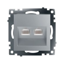 Розетка компьютерная 2-местная RJ-45 Stekker Катрин GLS00-7109-03 50005