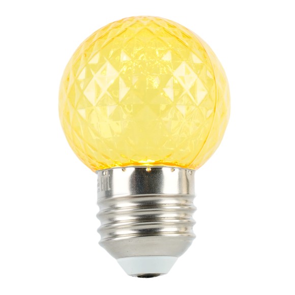 Лампа светодиодная Feron LB-385 шар желтый прозрачный E27 1W 230V 52161