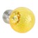Лампа светодиодная Feron LB-385 шар желтый прозрачный E27 1W 230V 52161