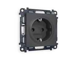 Комплект механизма розетки с/з на винтовых зажимах Ambrella Volt Alfa MA906010