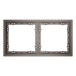 Рамка пластиковая Voltum S70 на 2 пост, (капучино) VLS100214