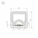 Силиконовый профиль Arlight WPH-FLEX-2020-TOP-S13-5m WHITE (Силикон) 062404