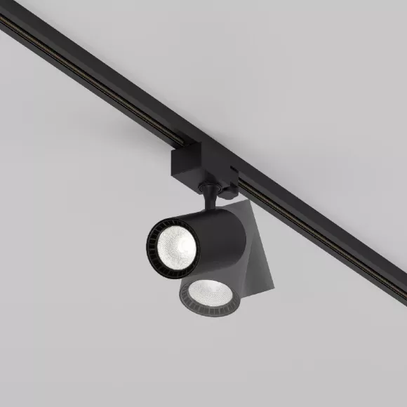 Трековый светильник Maytoni Technical Vuoro TR029-3-10W4K-M-B, Черный, Нейтральный белый, Алюминий, вид снизу Трековый светильник Maytoni Technical Vuoro TR029-3-10W4K-M-B, Черный, Нейтральный белый, Алюминий, вид снизу