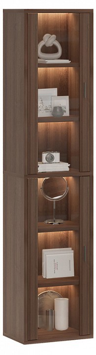 Шкаф-витрина Домино СУ(ш1в2)+2ФС MER_SUsh1v2-2FS-SH-shamoni-CH