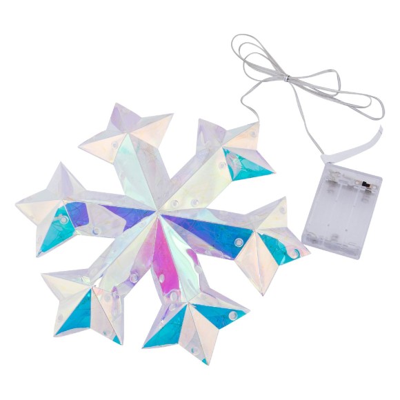 Светильник декоративный на батарейках Снежинка Uniel ULD-R512 3АА SNOWFLAKE UL-00012222