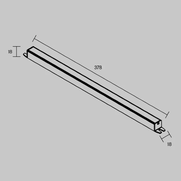 Блок питания Maytoni Led Strip 811019, вид сбоку Блок питания Maytoni Led Strip 811019, вид сбоку