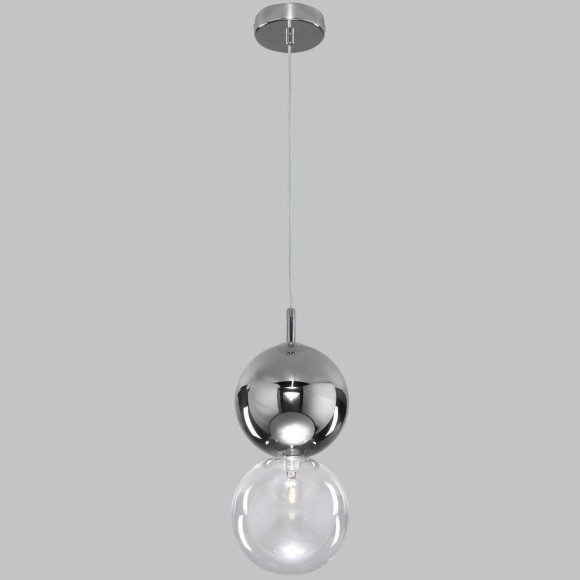 Подвесной светильник Eurosvet Selisa 50091/1 хром/дымчатый