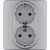 Розетка двойная с/з Legrand Inspiria 673752