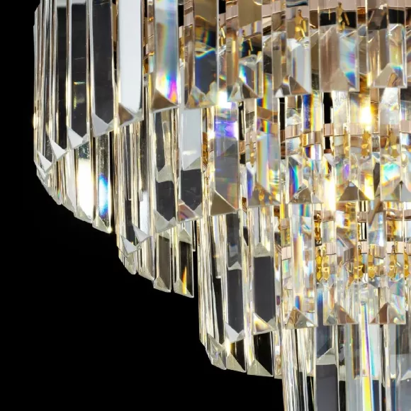 Подвесная люстра Citilux Ricky CL314143, Неоклассика, Золото Подвесная люстра Citilux Ricky CL314143, Неоклассика, Золото