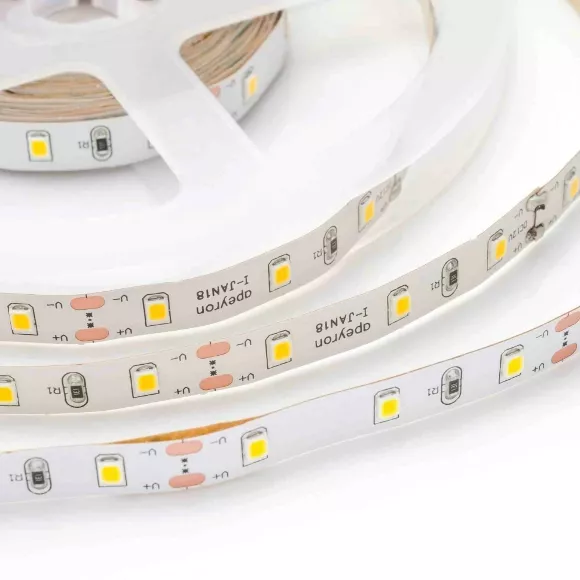 Светодиодная лента Apeyron 12В СТ 4,8Вт/м smd3528, 60д/м IP20 280Лм/м 5м 3000К 00-03