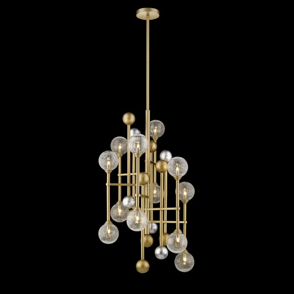 Люстра на штанге Delight Collection Fluxus P68084-12 gold