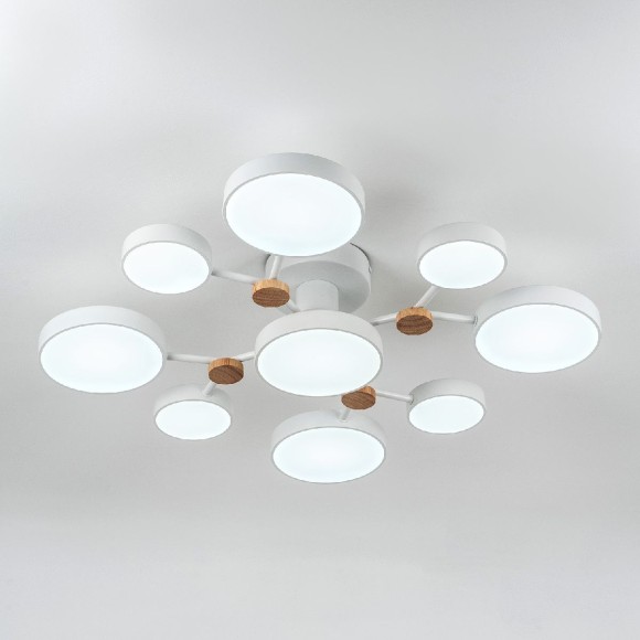 Потолочная светодиодная люстра с пультом управления LED4U L3201-780 WT