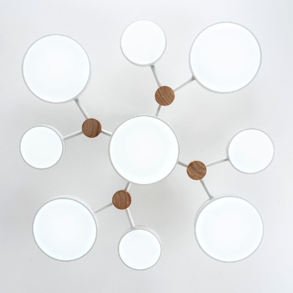 Потолочная светодиодная люстра с пультом управления LED4U L3201-780 WT