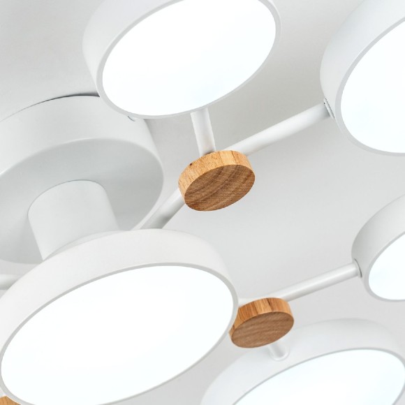 Потолочная светодиодная люстра с пультом управления LED4U L3201-780 WT