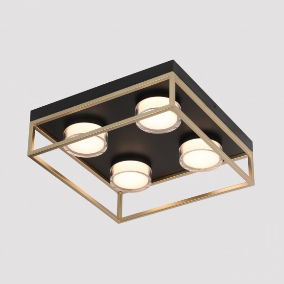 Потолочная светодиодная люстра с пультом управления iLedex Link 4778-37x37 MBK+SGD