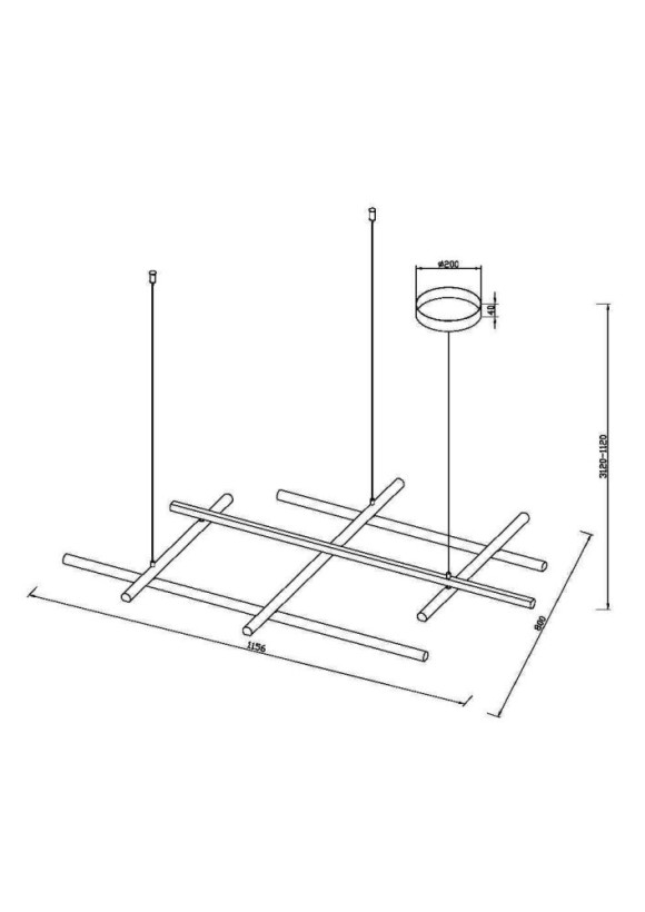Подвесная светодиодная люстра Maytoni Radiance MOD278PL-L86G3K