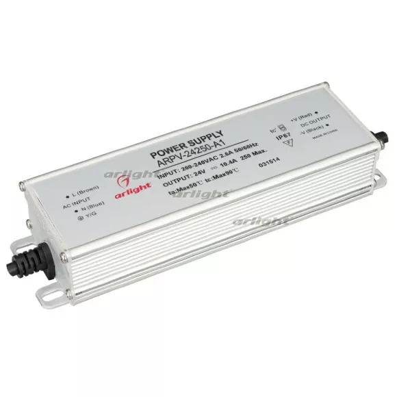 Блок питания Arlight ARPV-24250-A1 24V 250W IP67 10.4A 031514 Блок питания Arlight ARPV-24250-A1 24V 250W IP67 10.4A 031514