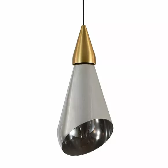 Подвесной светильник Indigo Riflesso 11049/1P Gold V000108L, Золото, Дымчатый, Нейтральный белый