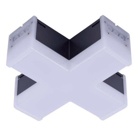 Модульный светильник X-образный Uniel ULO-N11X-12W/4000K IP40 BLACK UL-00013261