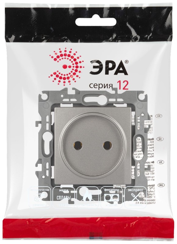 Розетка одноместная Эра 12-2105-16 Б0065699