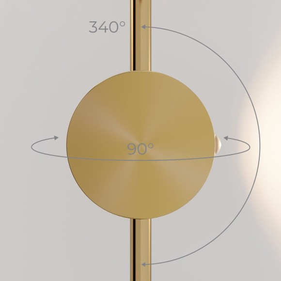 Настенный светильник Elektrostandard Illume латунь (40154/LED) 3000K 4690389217210 a070998