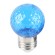 Лампа светодиодная Feron LB-385 шар синий прозрачный E27 1W 230V 52162