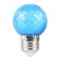Лампа светодиодная Feron LB-385 шар синий прозрачный E27 1W 230V 52162