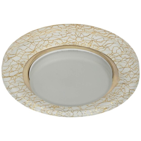 Встраиваемый светильник ЭРА DK80 WH/GD Б0019576