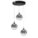 Подвесной светильник Delight Collection MD23001045H-3A black/smoky, Черный, Дымчатый, Теплый белый
