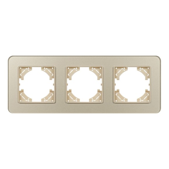 Рамка на 3 поста стеклянная Arlight FRM-OMALI-SFGS-3-GD 049715