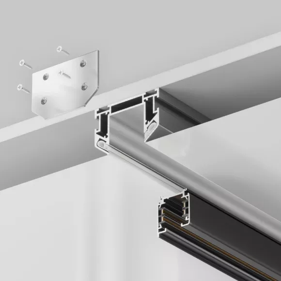 Профиль для монтажа Maytoni Three phase track system Trinity TRA005MP-312S, механизм регулировки