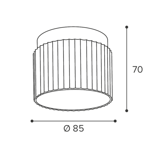 Накладной светильник WOLTA Muse WSL-GX53/19BG