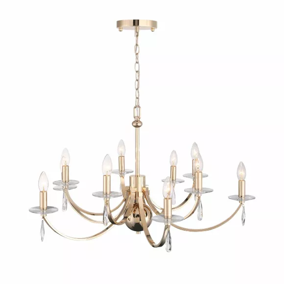 Подвесная люстра ST Luce Элеганс SL1405.203.10, Классика, Латунь Подвесная люстра ST Luce Элеганс SL1405.203.10, Классика, Латунь