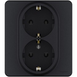 Розетка двойная с/з Legrand Inspiria 673753
