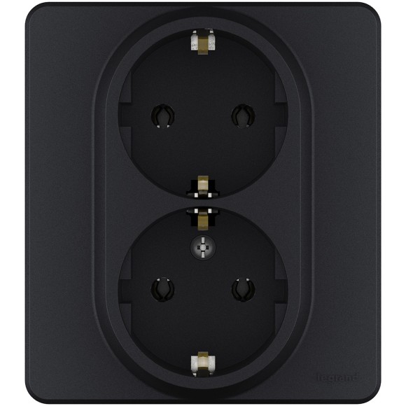 Розетка двойная с/з Legrand Inspiria 673753